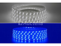 5 x led strip – 25 meter – 10w/m – blauw & koud wit – ip65 waterdicht - afbeelding 2 van  5