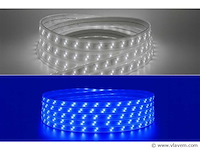 5 x led strip – 25 meter – 10w/m – blauw & koud wit – ip65 waterdicht - afbeelding 1 van  5