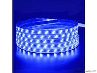 5 x led strip – 25 meter – 10w/m – blauw & koud wit – ip65 waterdicht - afbeelding 2 van  5