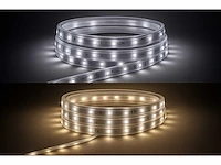 5 x led strip – 25 meter – 10w/m – wit & warm wit – ip65 waterdicht - afbeelding 1 van  5