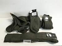 5 x leger sokken groen 48+ 70% wol – 30% polyamide - afbeelding 1 van  3