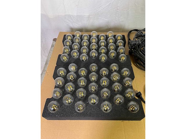 5 x lightchain 25.00m 50xb22 true1 (in/out) w/plastic boxes - afbeelding 4 van  5