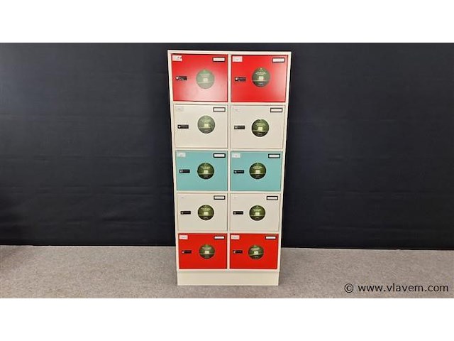 5 x lockerkast robberechts - afbeelding 1 van  4