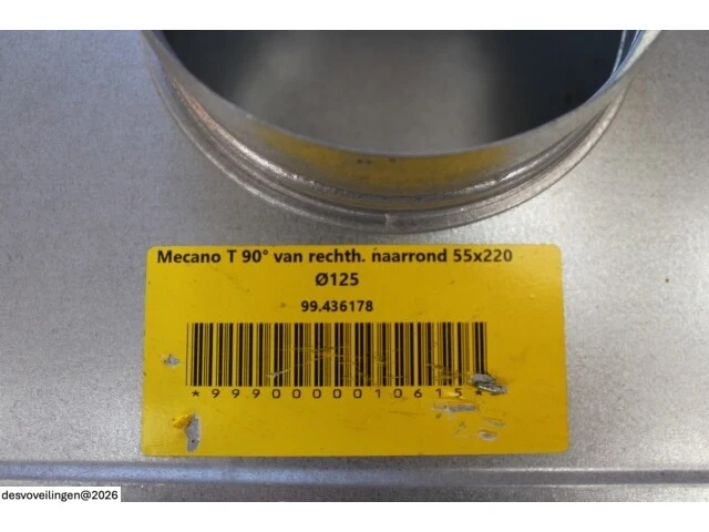 5 x mecano t 90° 55x220 ø125 - afbeelding 4 van  4