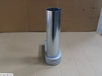 5 x mecano verlengde overgangsbocht 90° 55x110 ø80 - afbeelding 3 van  3