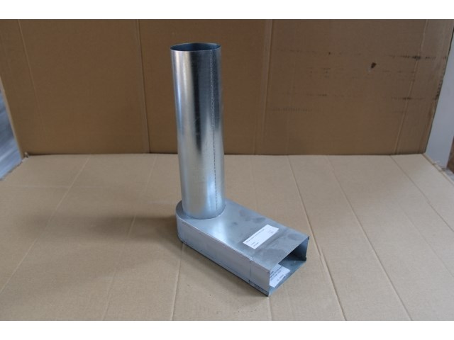 5 x mecano verlengde overgangsbocht 90° 55x110 ø80 - afbeelding 1 van  2