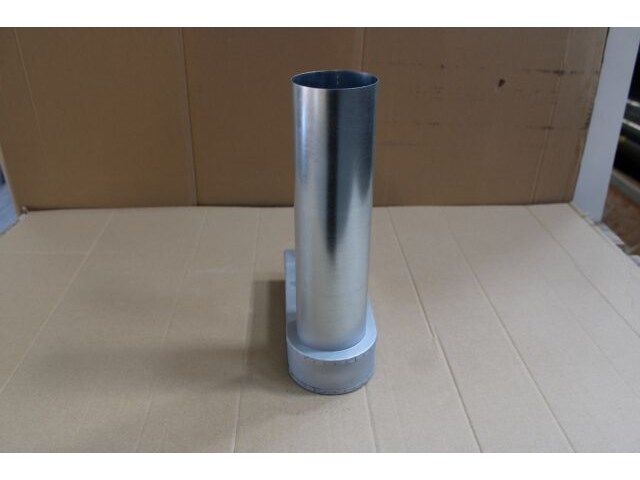 5 x mecano verlengde overgangsbocht 90° 55x110 ø80 - afbeelding 4 van  4
