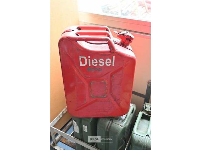 5 x metalen jerrycan - afbeelding 4 van  5