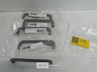 5 x meubelgreep pvc grijs 128 mm - afbeelding 2 van  3