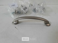 5 x meubelgreep zamak nikkel 96 mm - afbeelding 3 van  3