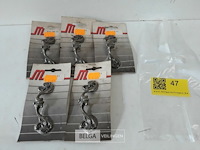 5 x meubelgreep zamak verbronsd 100 mm - afbeelding 2 van  3