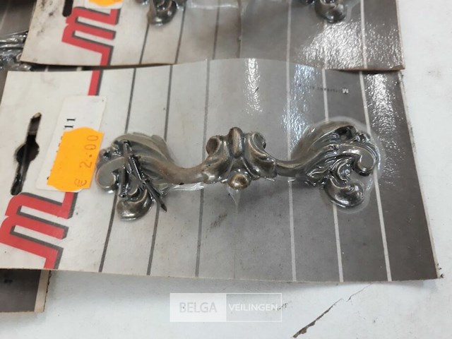 5 x meubelgreep zamak verbronsd 100 mm - afbeelding 3 van  3