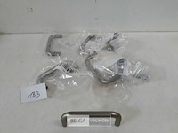 5 x meubelgreep zamak vernikkeld 64 mm - afbeelding 1 van  3