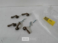 5 x meubeltop zamak verbronsd - afbeelding 1 van  3