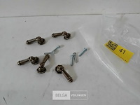 5 x meubeltop zamak verbronsd - afbeelding 1 van  3