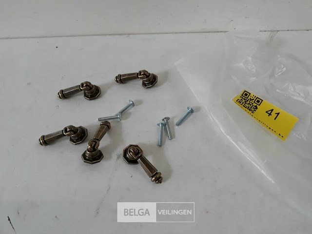 5 x meubeltop zamak verbronsd - afbeelding 2 van  3