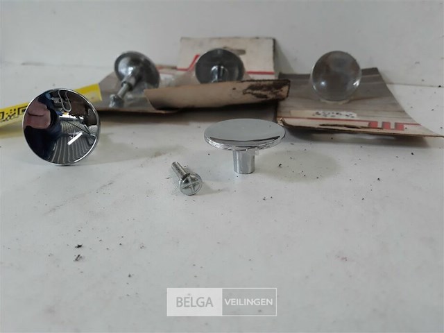 5 x meubeltop zamak verchroomd 35 mm - afbeelding 3 van  3