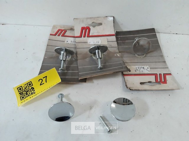 5 x meubeltop zamak verchroomd 35 mm - afbeelding 2 van  3