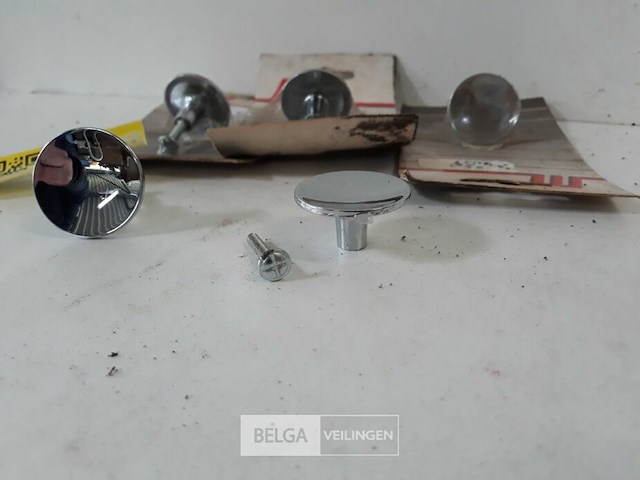 5 x meubeltop zamak verchroomd 35 mm - afbeelding 3 van  3