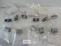 5 x mof + 6 x dubbele nippel 3/8 galva - afbeelding 1 van  3