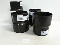 5 x mof 80 mm bruin pvc regenafvoer - afbeelding 3 van  3
