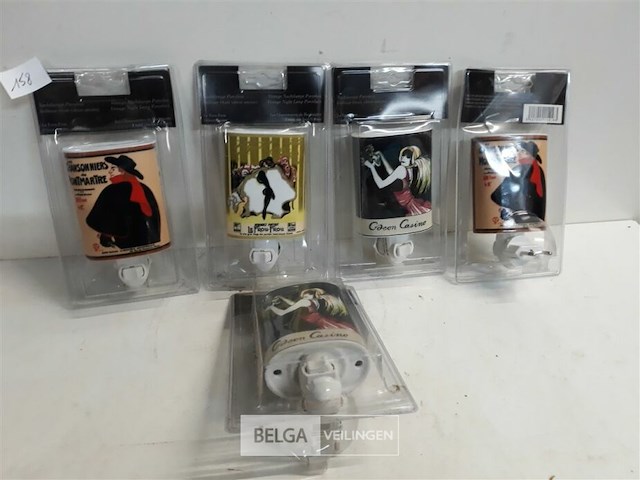 5 x nachtlamp met schakelaar - afbeelding 2 van  3