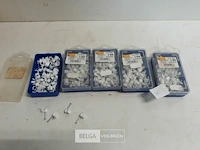 5 x nagelklemmen wit 6 mm 50 stuks - afbeelding 2 van  3