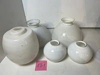 5 x opaline lampekap - afbeelding 1 van  2