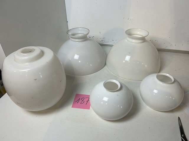 5 x opaline lampekap - afbeelding 2 van  2