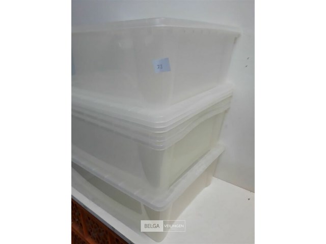 5 x opbergdoos met deksel 54x37x16 cm - afbeelding 3 van  3