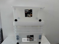 5 x opbergdoos op wielen 60x35x25 cm - afbeelding 2 van  3