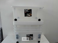 5 x opbergdoos op wielen 60x35x25 cm - afbeelding 1 van  3