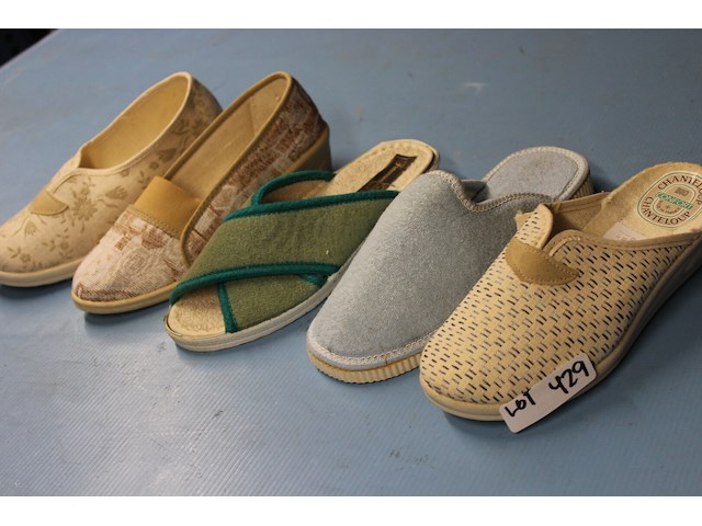 5 x paar damespantoffels maat 37 - afbeelding 1 van  1