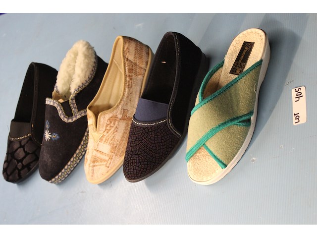 5 x paar damespantoffels maat 38 - afbeelding 1 van  1