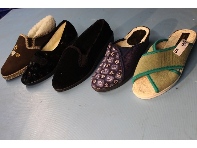 5 x paar damespantoffels maat 38 - afbeelding 1 van  1