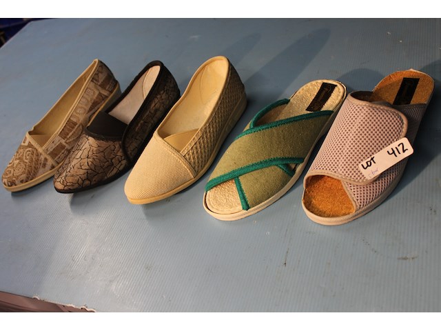 5 x paar damespantoffels maat 38 - afbeelding 1 van  1