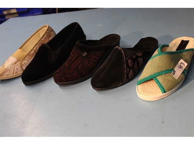 5 x paar damespantoffels maat 38 - afbeelding 1 van  1