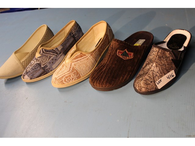 5 x paar damespantoffels maat 38 - afbeelding 1 van  1