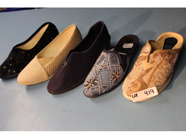 5 x paar damespantoffels maat 38 - afbeelding 1 van  1