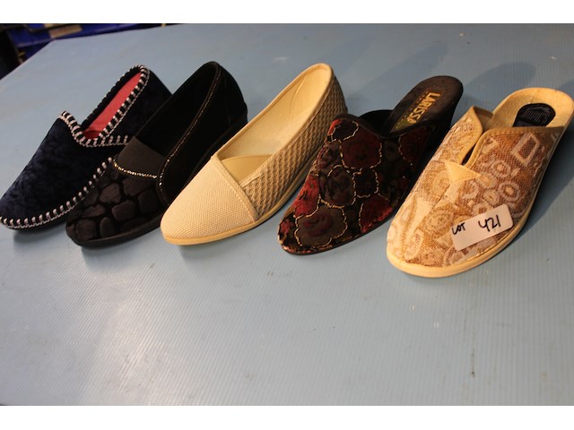 5 x paar damespantoffels maat 38 - afbeelding 1 van  1