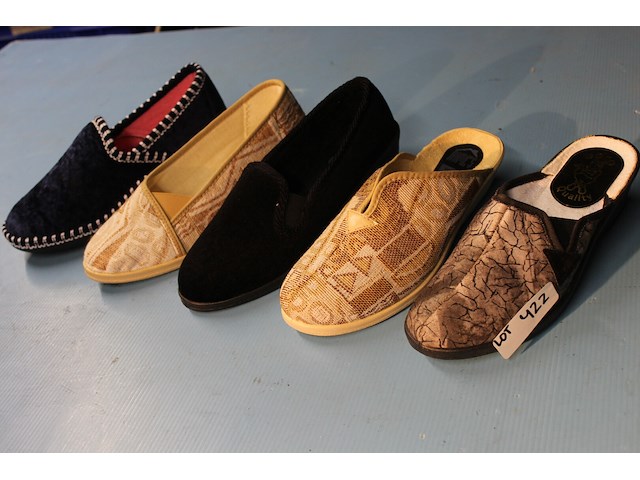 5 x paar damespantoffels maat 38 - afbeelding 1 van  1