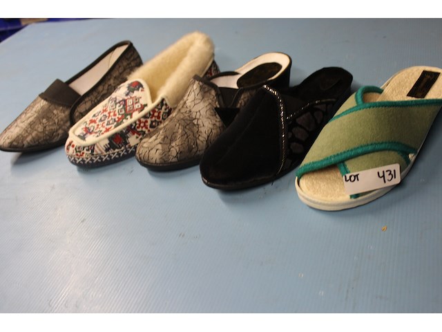 5 x paar damespantoffels maat 39 - afbeelding 1 van  1