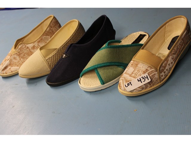 5 x paar damespantoffels maat 39 - afbeelding 1 van  1