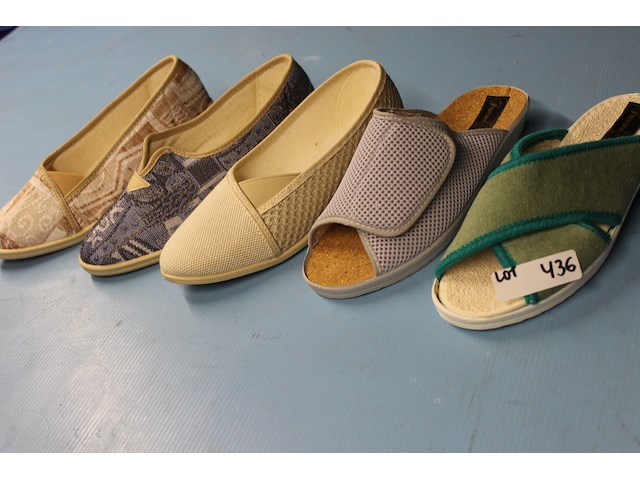 5 x paar damespantoffels maat 39 - afbeelding 1 van  1