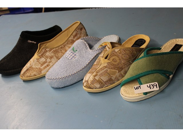 5 x paar damespantoffels maat 40 - afbeelding 1 van  1