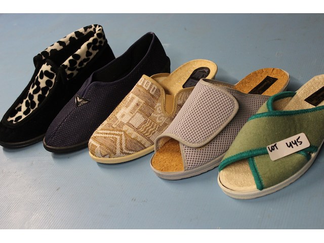 5 x paar damespantoffels maat 40 - afbeelding 1 van  1