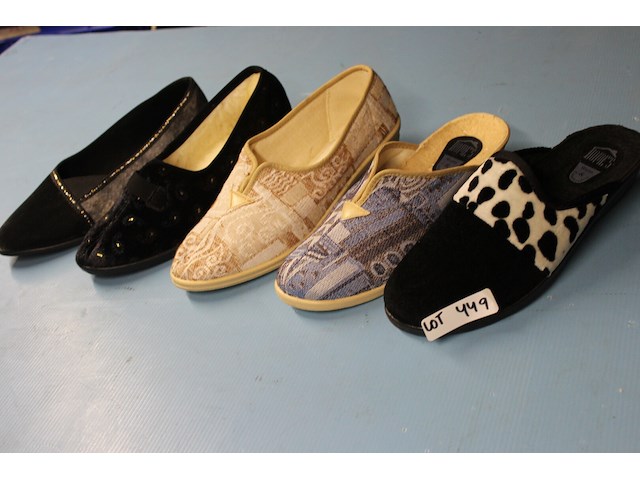 5 x paar damespantoffels maat 42 - afbeelding 1 van  1