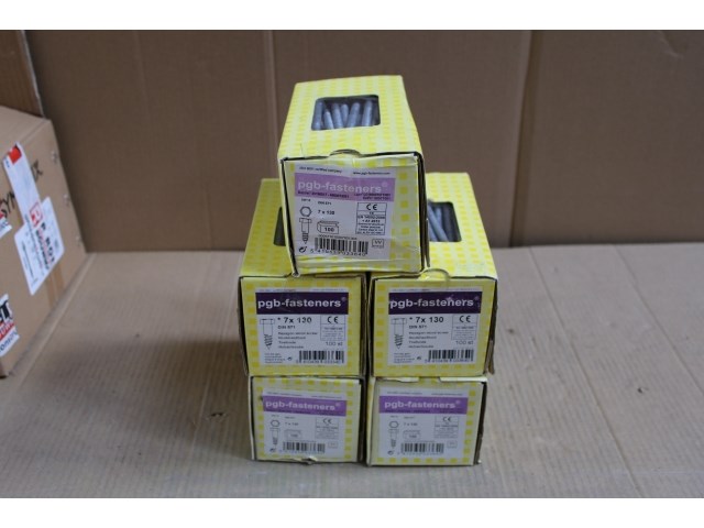 5 x pgbfast houtdraadbout din 571 ø7x130 tvz/100 - afbeelding 1 van  3