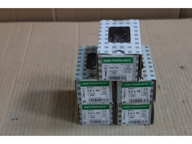 5 x pgbfast spaanderplaatschroef a2 vzk-z ø3,50x16/200 - afbeelding 1 van  3