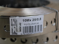 5 x pgbfg gaatjesband recht 10m 25x0,8 a2 - afbeelding 2 van  2